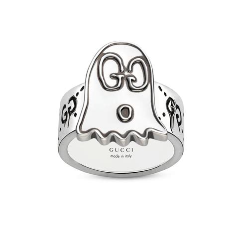 guccighost ring necklace.